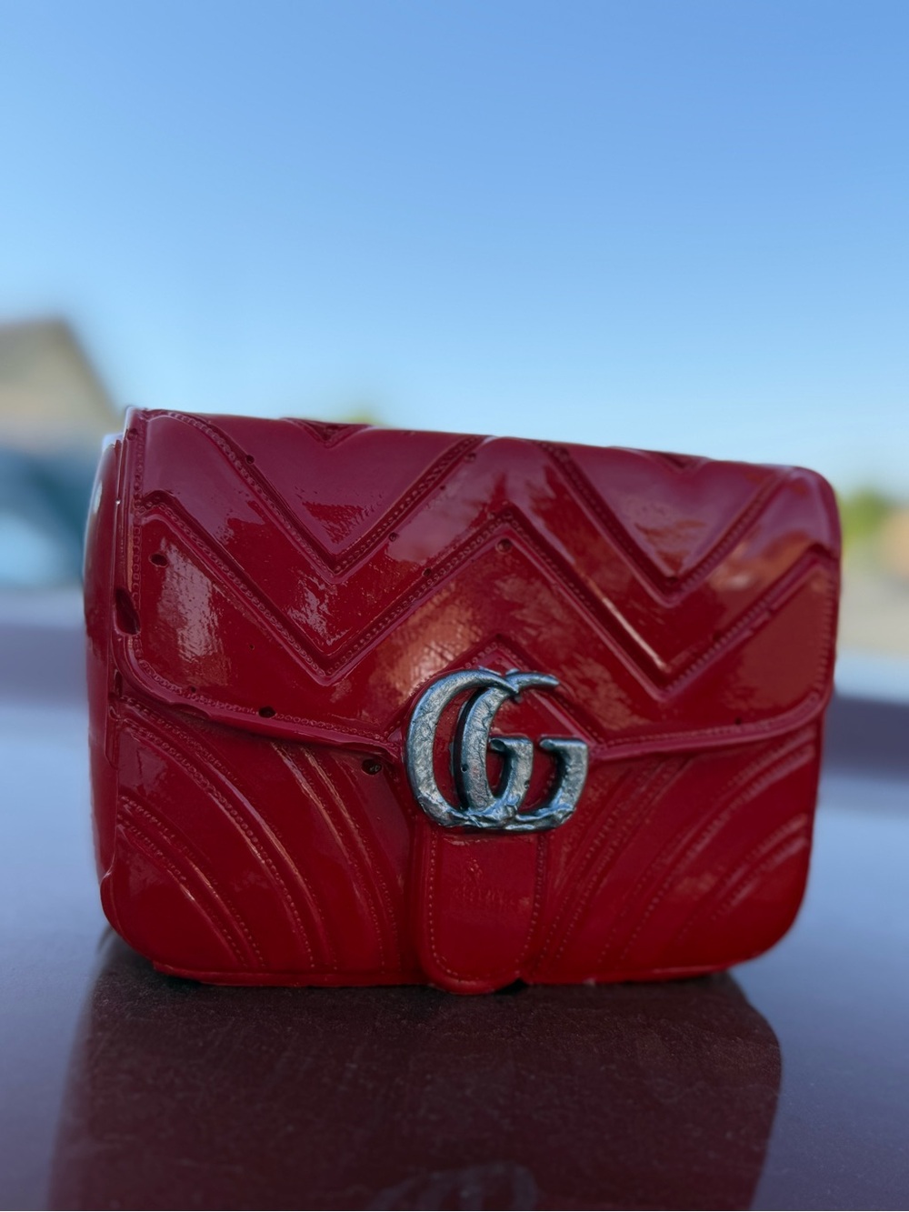 Beautiful handmade luxury purse planter